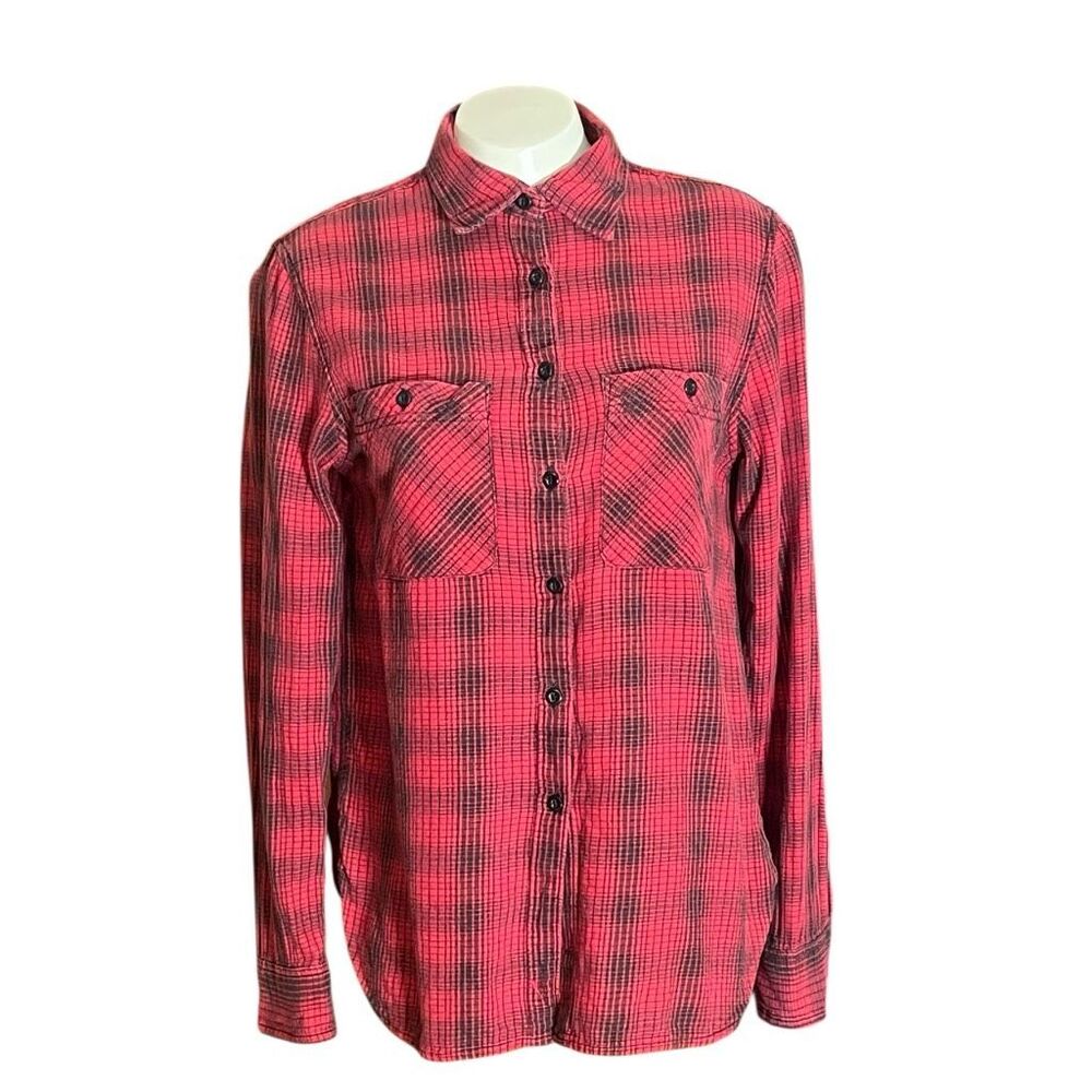 Denim & Supply Ralph Lauren Red &‎ Black Button Down Long Sleeve Shirt